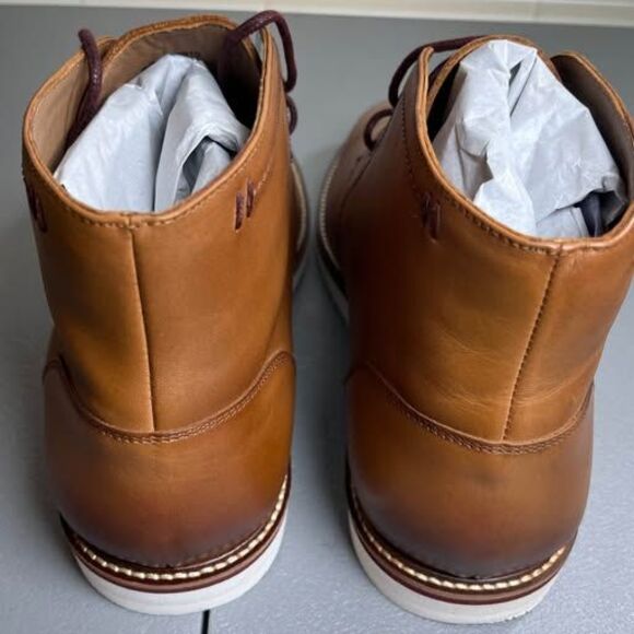 T & V Brown Leather Chukka Boots main image 4